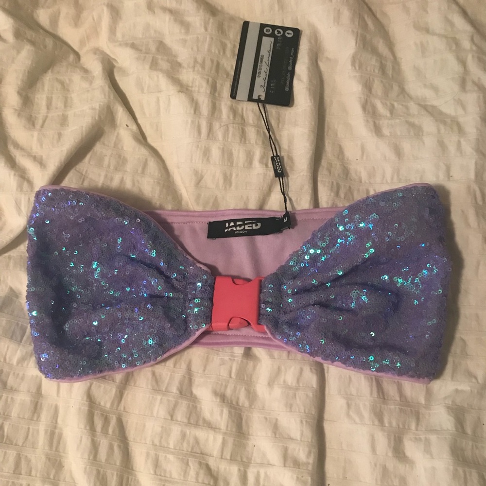 NWT DOLLS KILL BANDEAU TOP